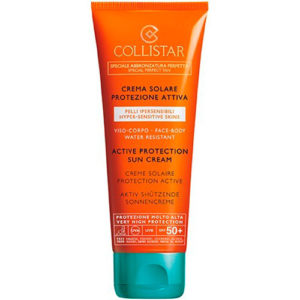 Collistar Crema Solar Protección Activa Pieles Hipersensibles Rostro y Cuerpo SPF 50+ 100 ml