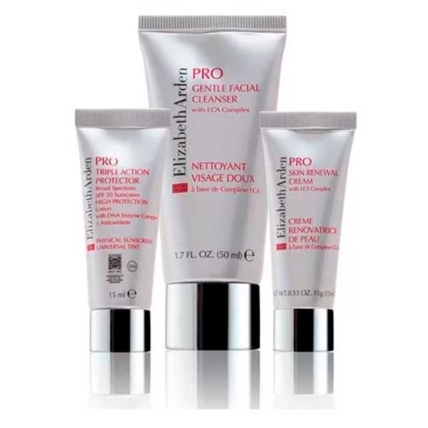 Elizabeth Arden Pro Kit Renoval Skin Protector Triple Acción 15 ml + Limpiador Facial 50 ml + Crema Renovadora 15 ml