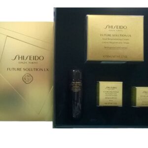 Estuche Shiseido Future Solution Lx Crema de Noche 50 ml + Contorno Ojos y Labios 2.5 ml + Tónico Concentrado 25 ml + Crema de Día 6 ml