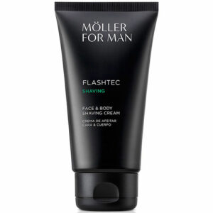 Moller For Man Flashtec Shaving Crema de Afeitar Cara y Cuerpo 125 ml