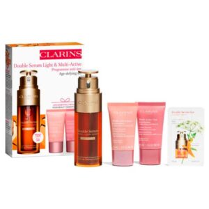 Estuche Clarins Double Serum Light Texture & Multi-Active 50 ml + Regalo