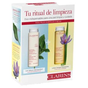 Estuche Clarins Lait Velours Demaquillant Piel Seca 200 ml + Regalo