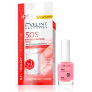 Eveline Nail Therapy SOS Tratamiento para Uñas Frágiles y Quebradizas