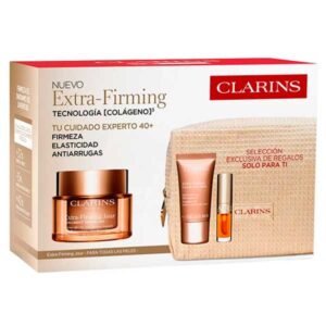 Estuche Clarins Extra-Firming Jour [Collagen]³ Technology Todo Tipo de Piel 50 ml + Regalo