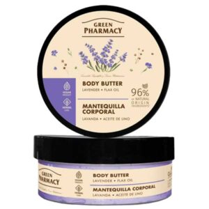 Green Pharmacy Manteca Corporal Lavanda y  Aceite de Lino 200 ml