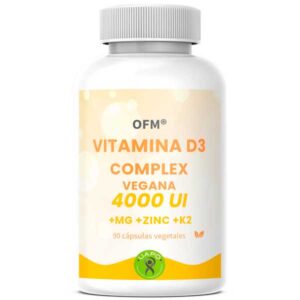Doctora Odile Fernández Vitamina D3 Complex Vegana. 4000 UI D3+Mg+K2+Zn 90 cápsulas