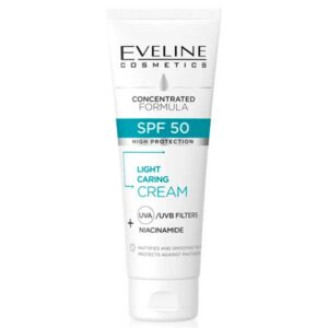 Eveline Crema de Cuidado Ligera Fórmula Concentrada SPF50 Piel Mixta y Grasa 30 ml