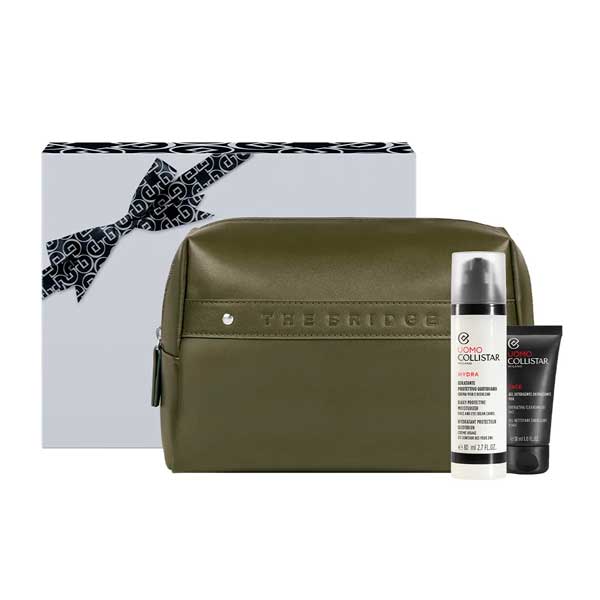 Estuche Collistar Uomo Hidratante Protector Diario Rostro y Ojos 80 ml + Regalo
