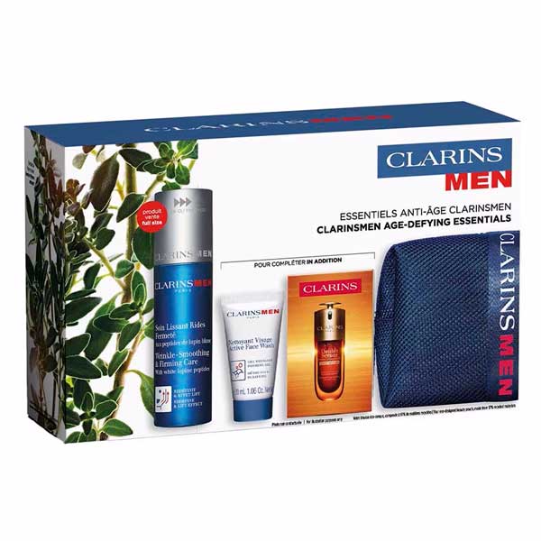Estuche Clarins Men Gel Crema Antiarrugas y Firmeza 50 ml + Regalo